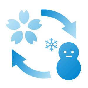 季節の変更も表現